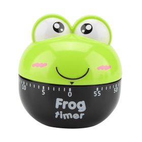 Cartoon Animal Shape Kitchen Timer Mechanical Counters Clock for Cooking Timing Tool(Green) (Option: as picture)