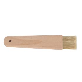 Wooden Barbecuing Brush Baking Brush Oil Sauce Butter Kitchen Tool(Flat Handle) (Option: as picture)