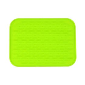 Multifunctional And Durable Silicone Round Non-slip Heat-resistant Mat; Coaster Mat; Placemat; Pot Mat; Table Mat (Quantity: 1pc, Color: Green)