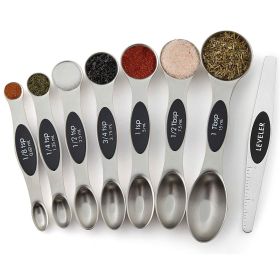 Magnetic Measuring Spoons Set (Colors: Colored)